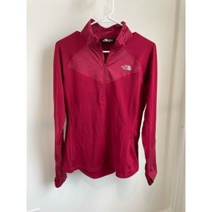The North Face 1/4 Zip Pullover - Size M - Red